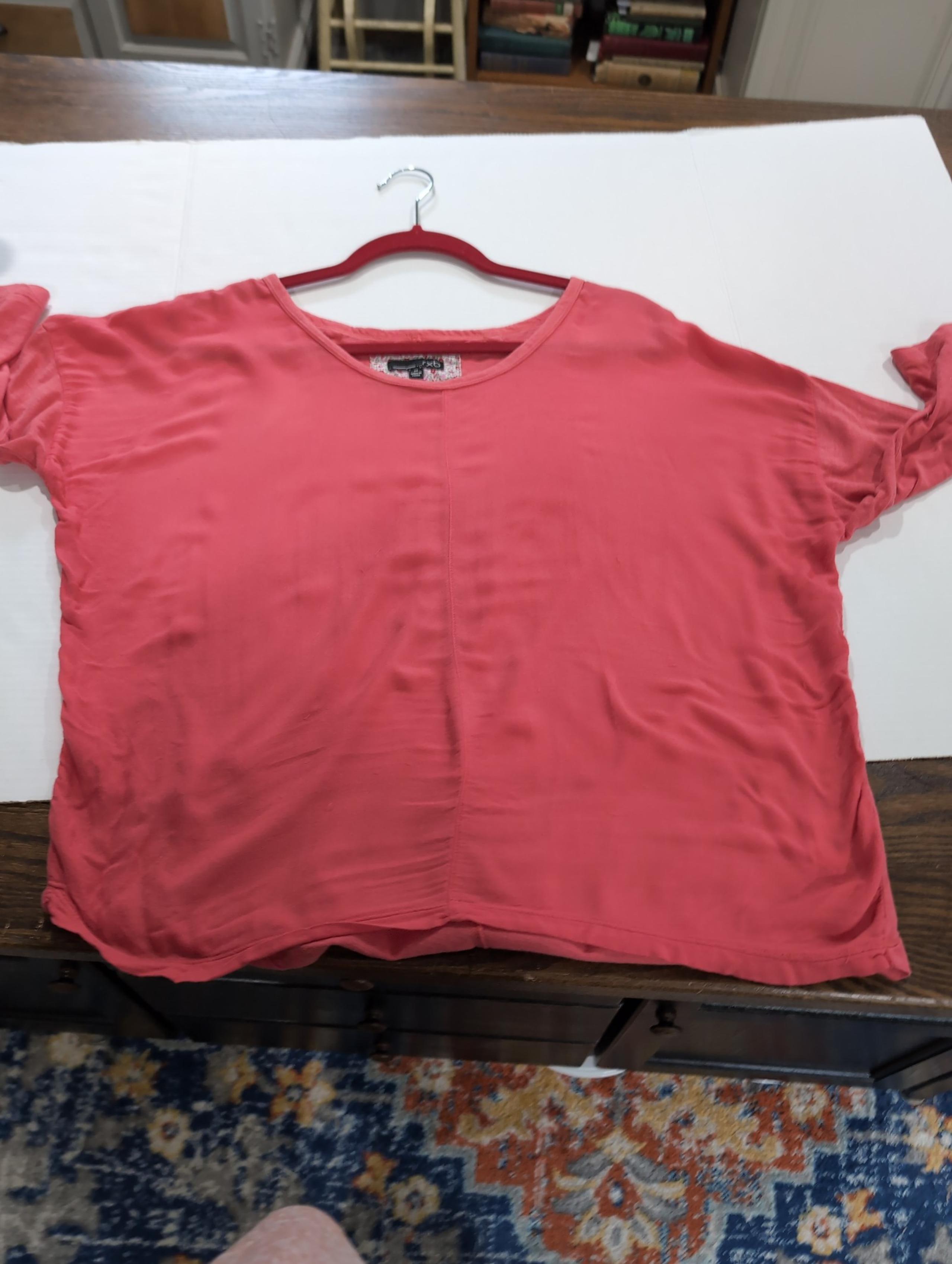 rxb women's 3/4 length sleeve tshirt soft Orange