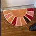 Bathroom Rugs Half Circle Bath Mat Cute Bohemian Bath Rug, 16x30inch