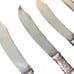 Set of 6 Vtg Meriden Cutlery Sterling Bow Band Mother of Pearl Handle Fish Knife