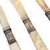 Set of 6 Vtg Meriden Cutlery Sterling Bow Band Mother of Pearl Handle Fish Knife