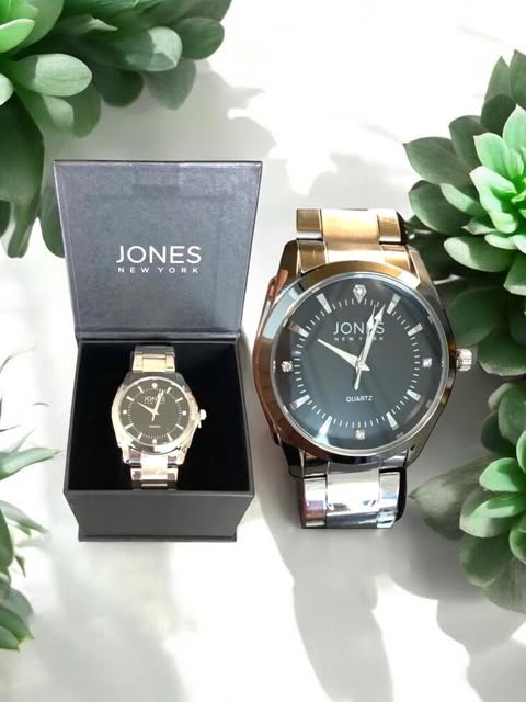 Jones New York Mens Alexander Silver Adjustable Band Watch -NEW