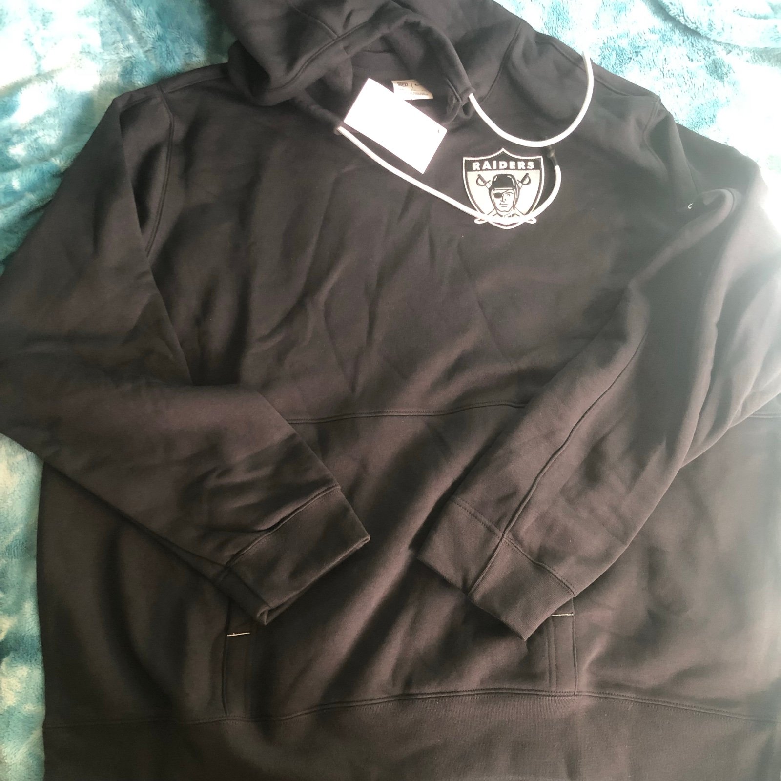 Nike Las Vegas Raiders Hoodie Mens XXL 2XL Black Pullover Sweater NFL Football