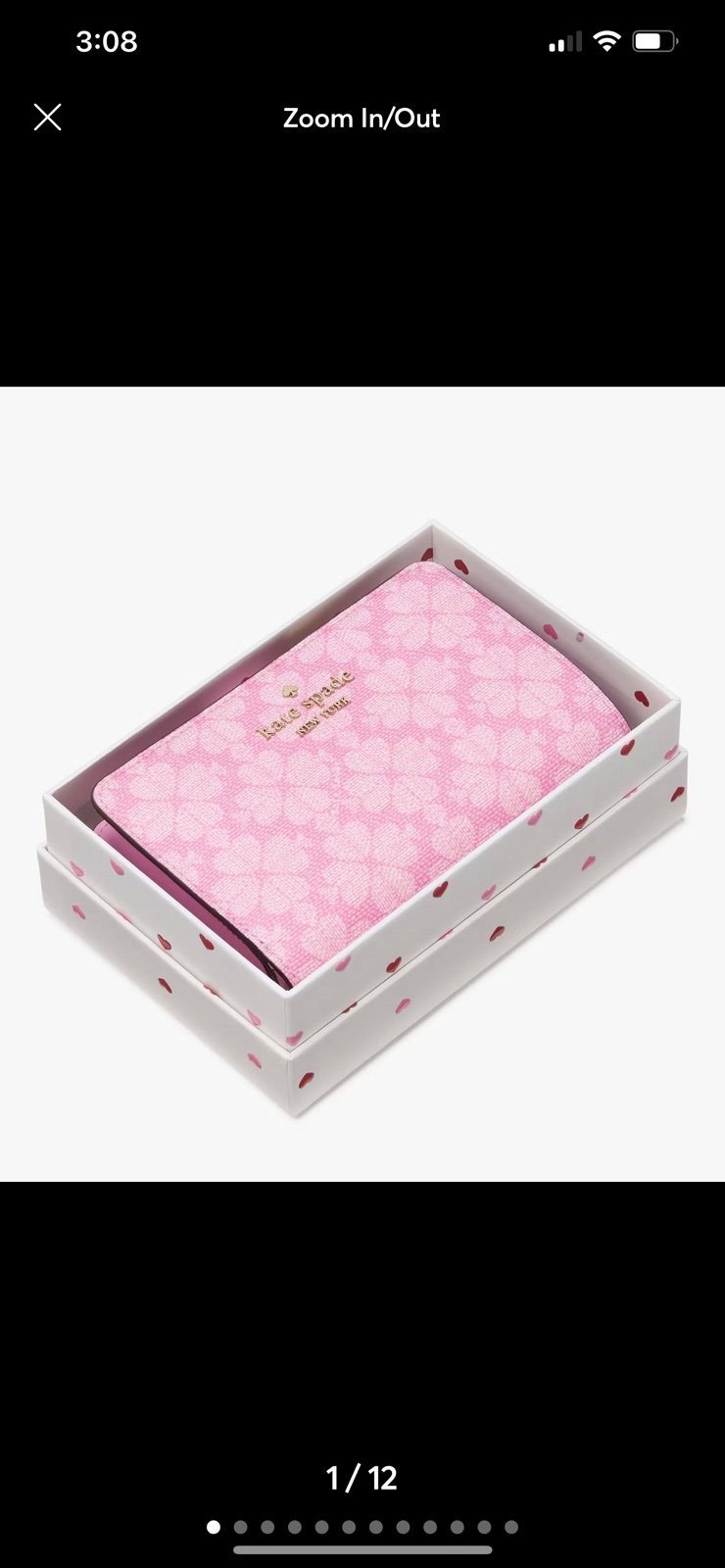 Kate Spade Spade Flower Boxed Medium Bifold Wallet KK252