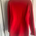 Tommy Hilfiger women’s red v-neck sweater size Large