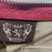 Pratesi Firenze Leather Zip Top Rectangular Slim Clutch in Deep Red