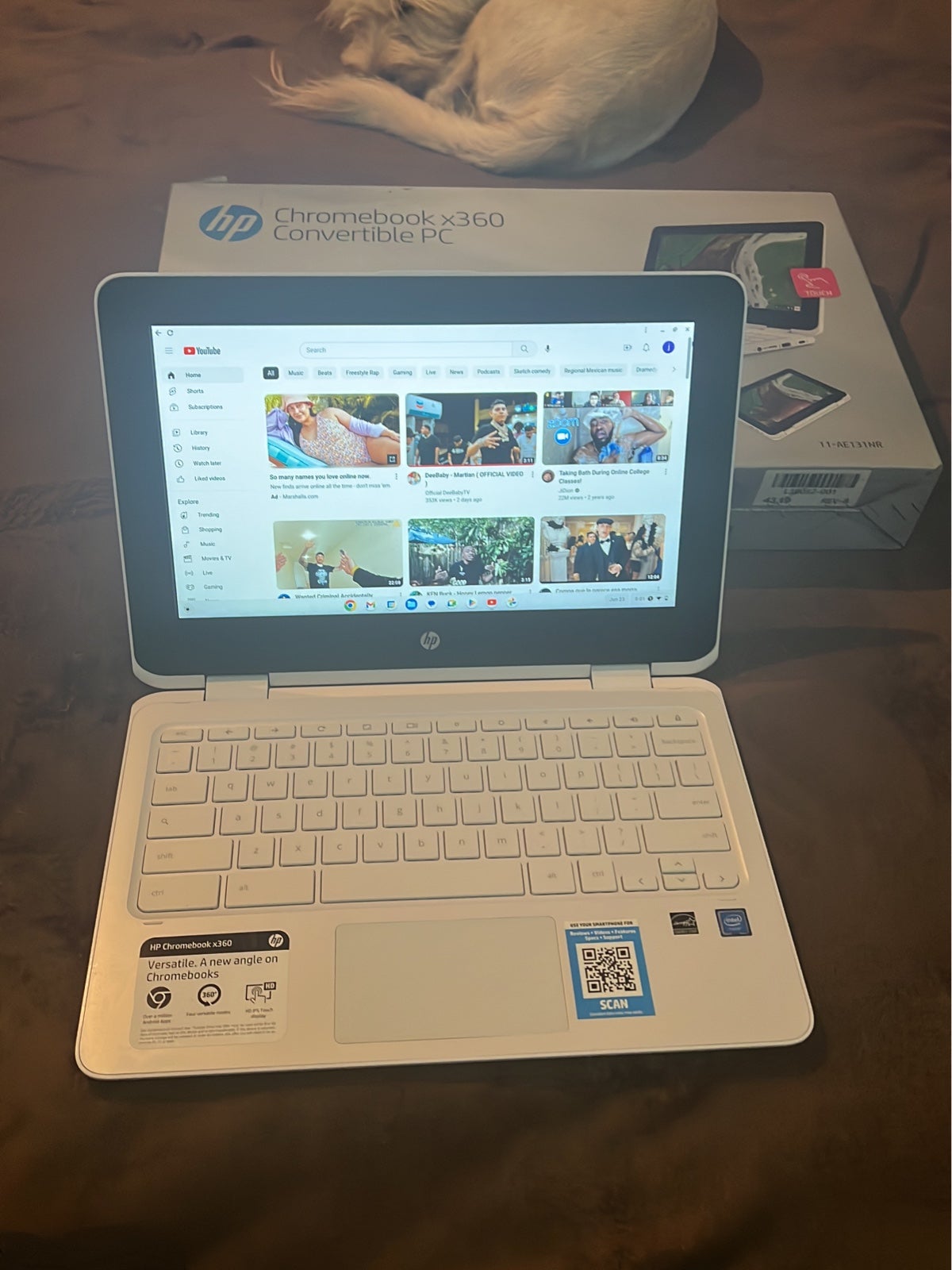 HP 2-in-1 Touch-Screen Chromebook 32 GB in White