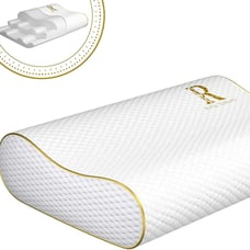 Royal Therapy Memory Foam Pillow Queen Cervical Pillow Sleeping Support White