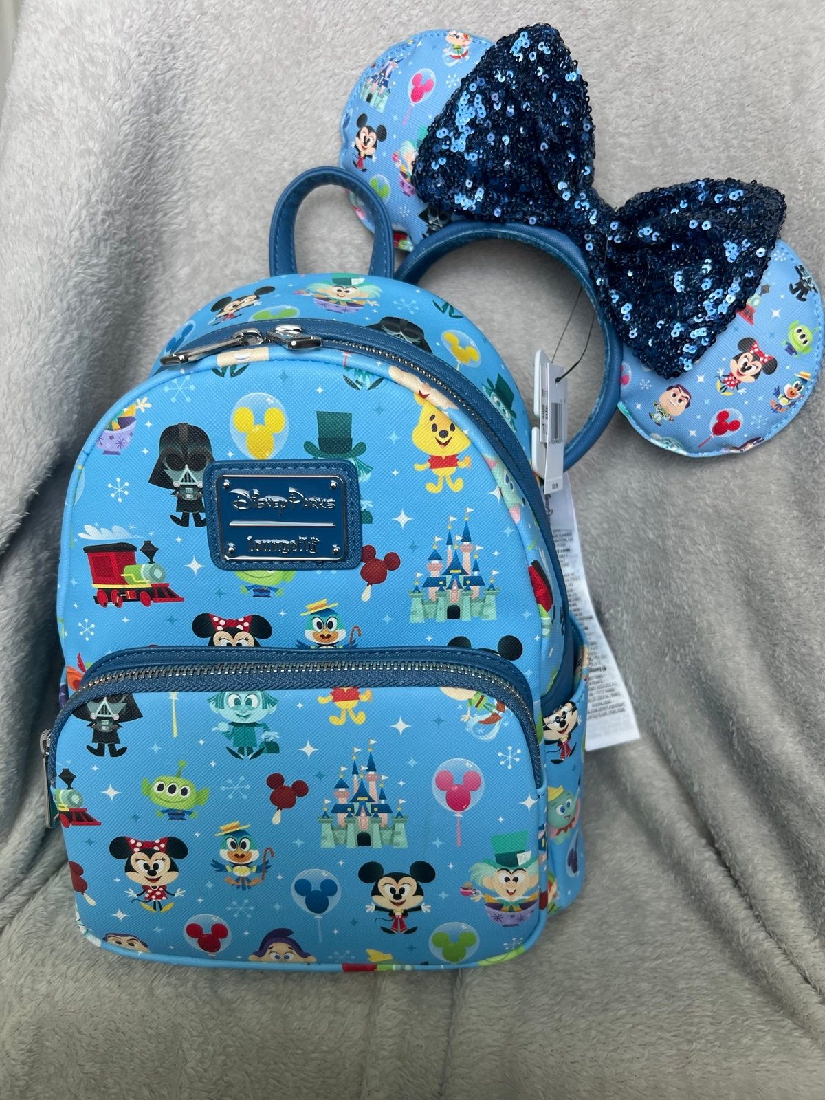 Loungefly Disney Parks Icon Chibi Mini Backpack & Ears Headband