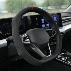 MEWANT Alcantara Anti-Skid Steering Universal Wheel Cover D And O For Dodge