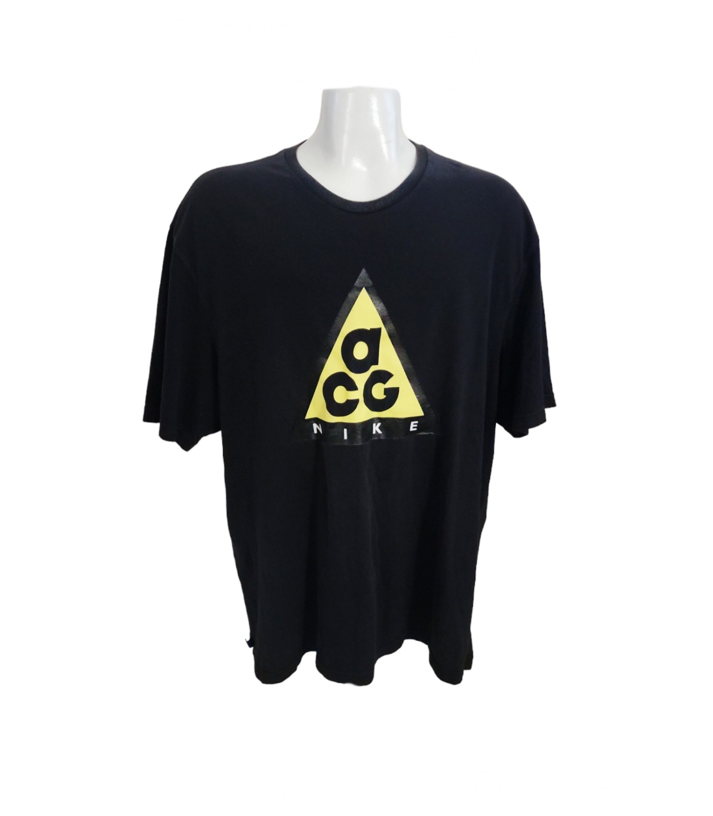 Nike ACG Signature Spellout Tshirt Black and yellow Shinny tee short sleeve 3XL