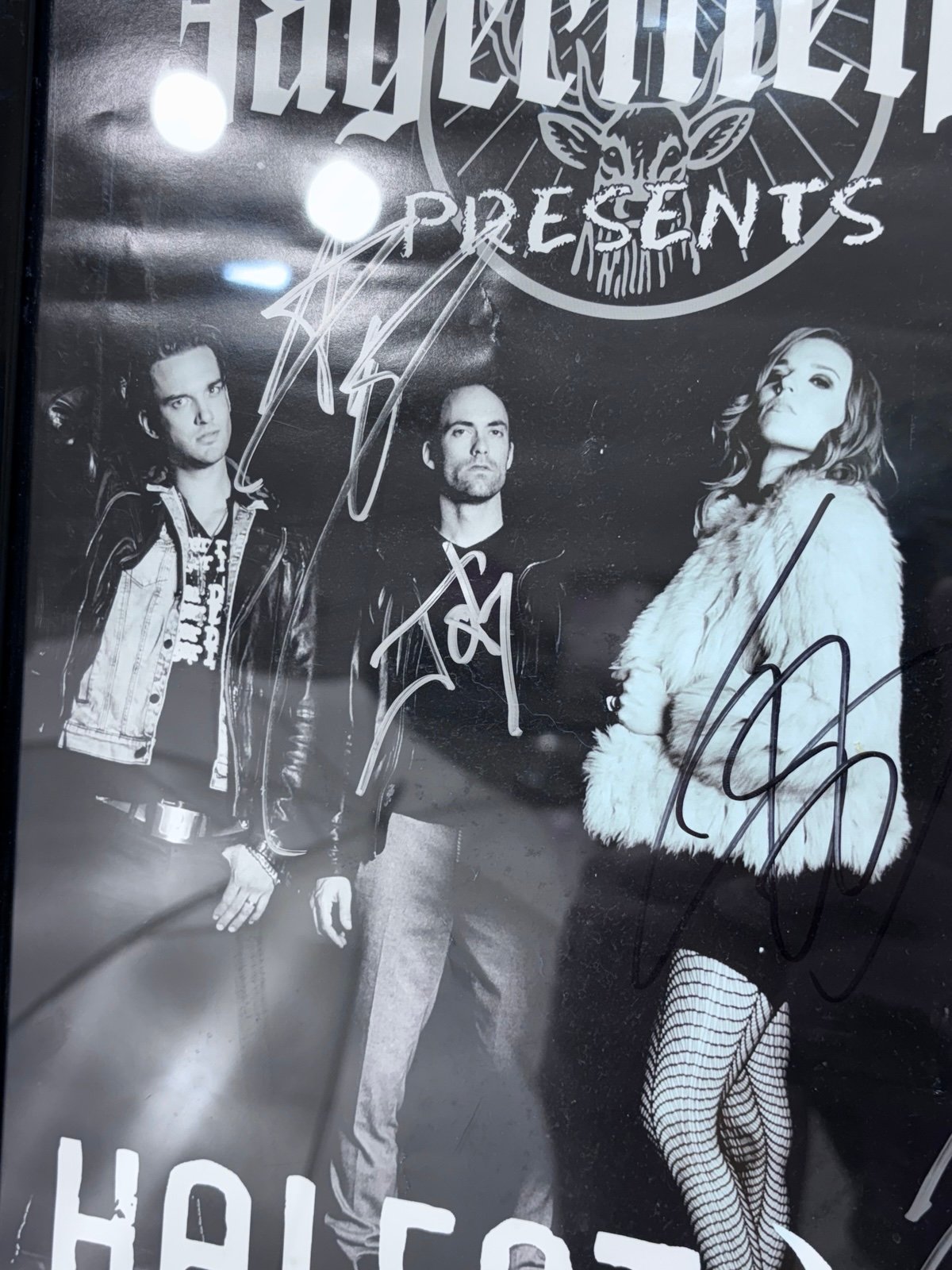 最安価格 HALESTORM - AUTOGRAPHED POSTER - SIGNED BY ENTIRE BAND ミュージシャン