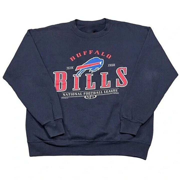Buffalo Bills Sweatshirt 1999 Reprint Uniform Tee - Navy (NH3051)