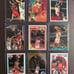 Michael Jordan (9) Card Lot 1989 Fleer, 90’s Topps Stadium Club, Fleer, Hoops,
