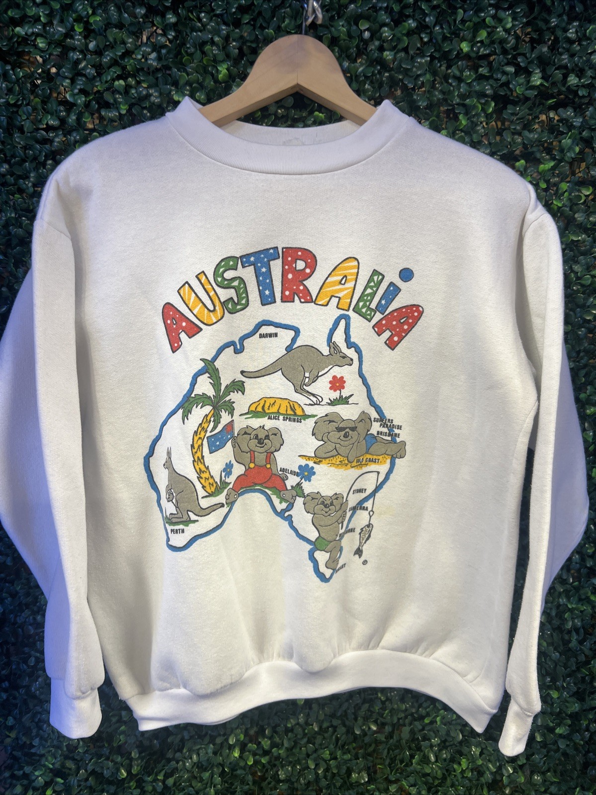Vintage 80’s Australia Koala Graphic Sweatshirt Mens Size Medium