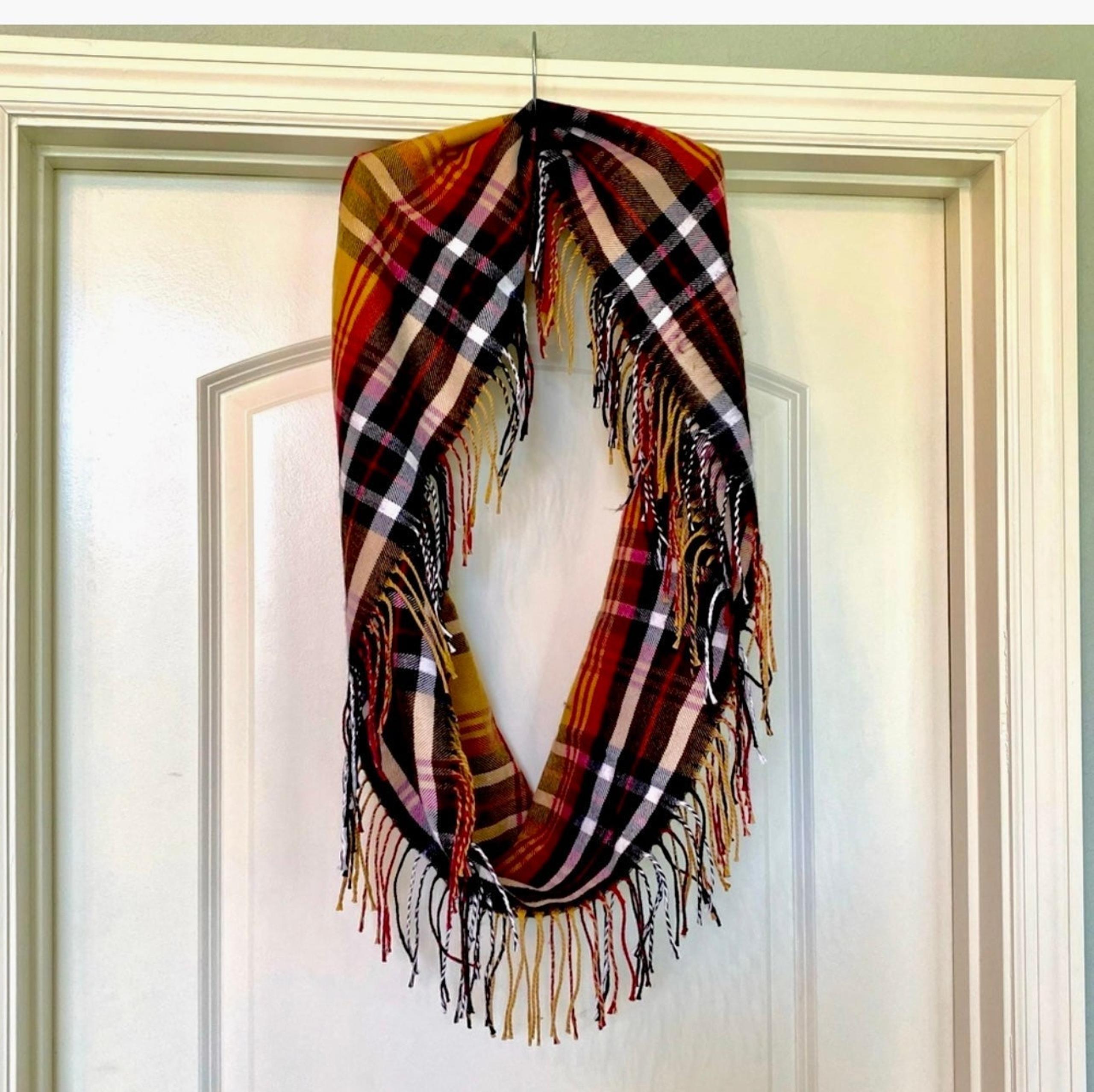 Adorable Infinity Scarf with Fringe! Never been worn, brand new!