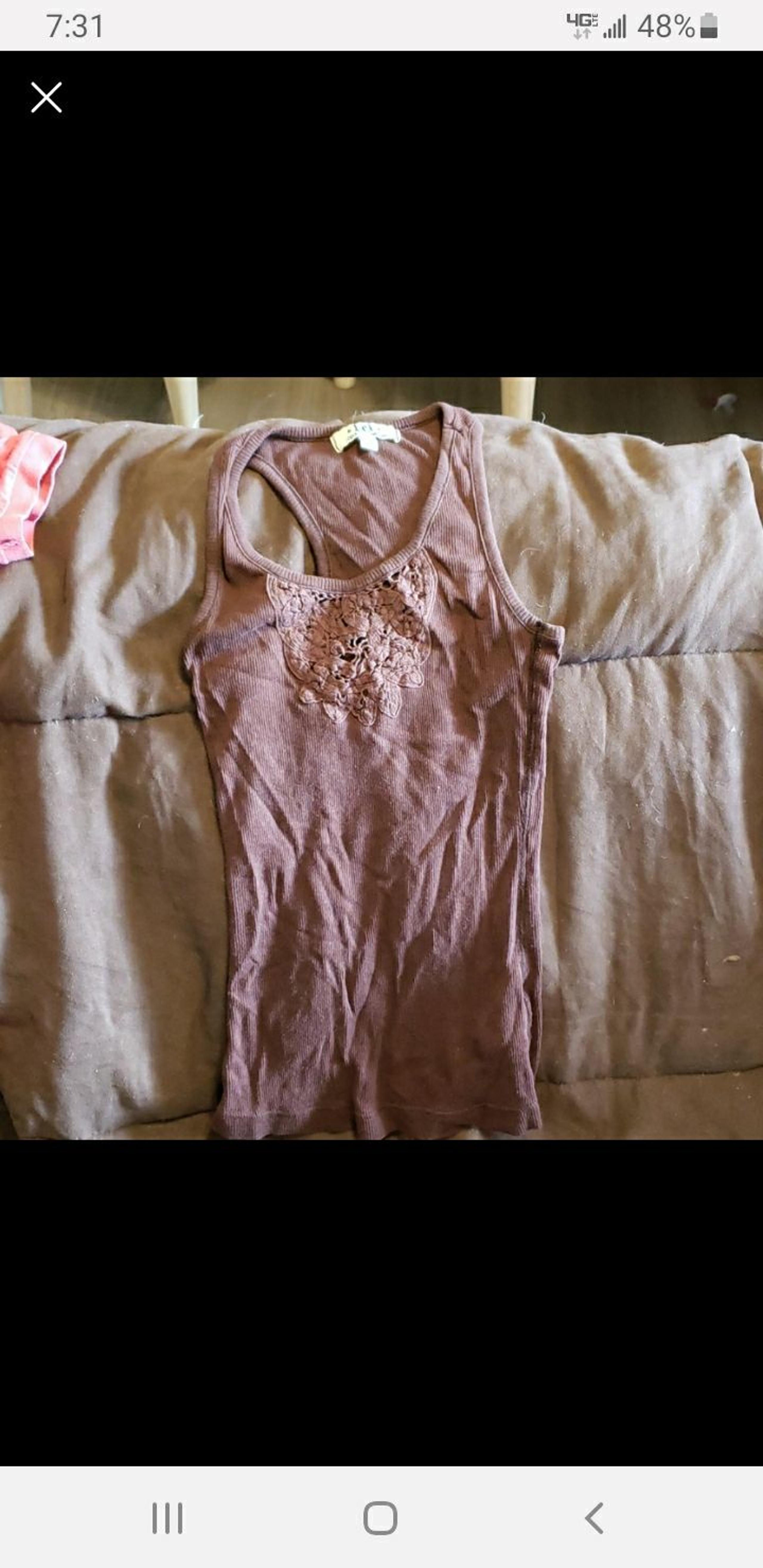Brown tank top