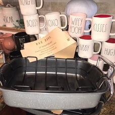 Rae Dunn 17 inch carbon steel roaster love it
