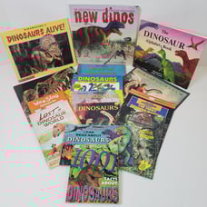 Vintage Dinosaur Children's Books Lot Of 15 Pb Hc Illustrated T Rex Jurassic