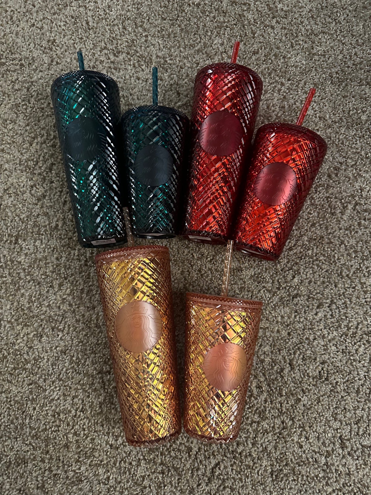 Starbucks 2021 Holiday Jeweled Cup Set