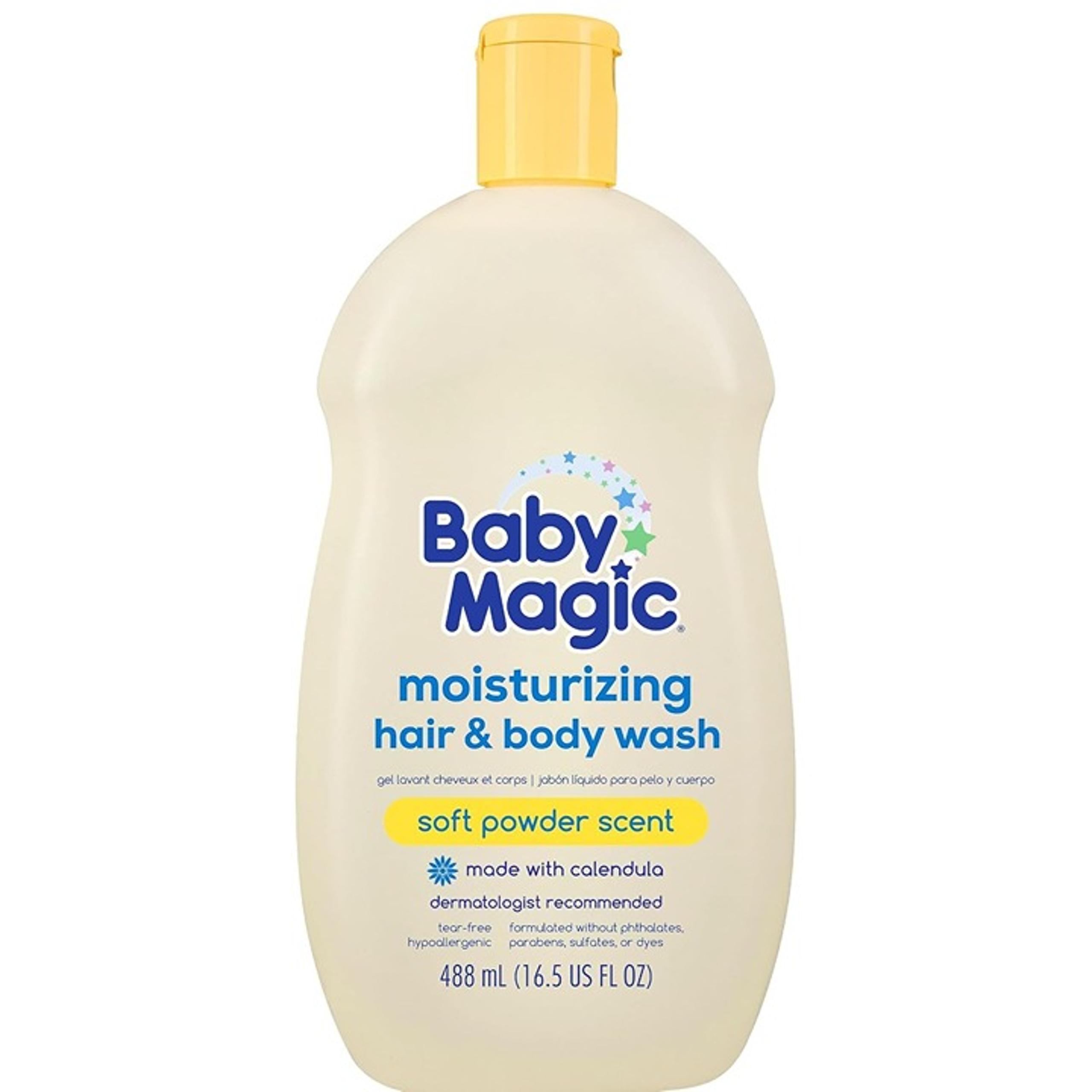 Baby Magic Moisturizing Hair & Body Wash, 16.5 Fl Oz (Pack of 2)