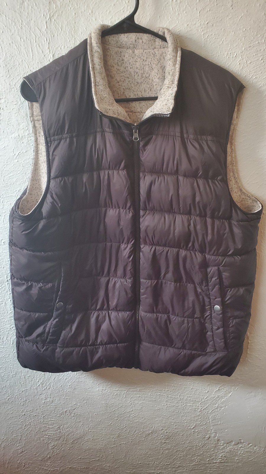Mens G.H. Bass Co. Winter Puff Vest Large Size