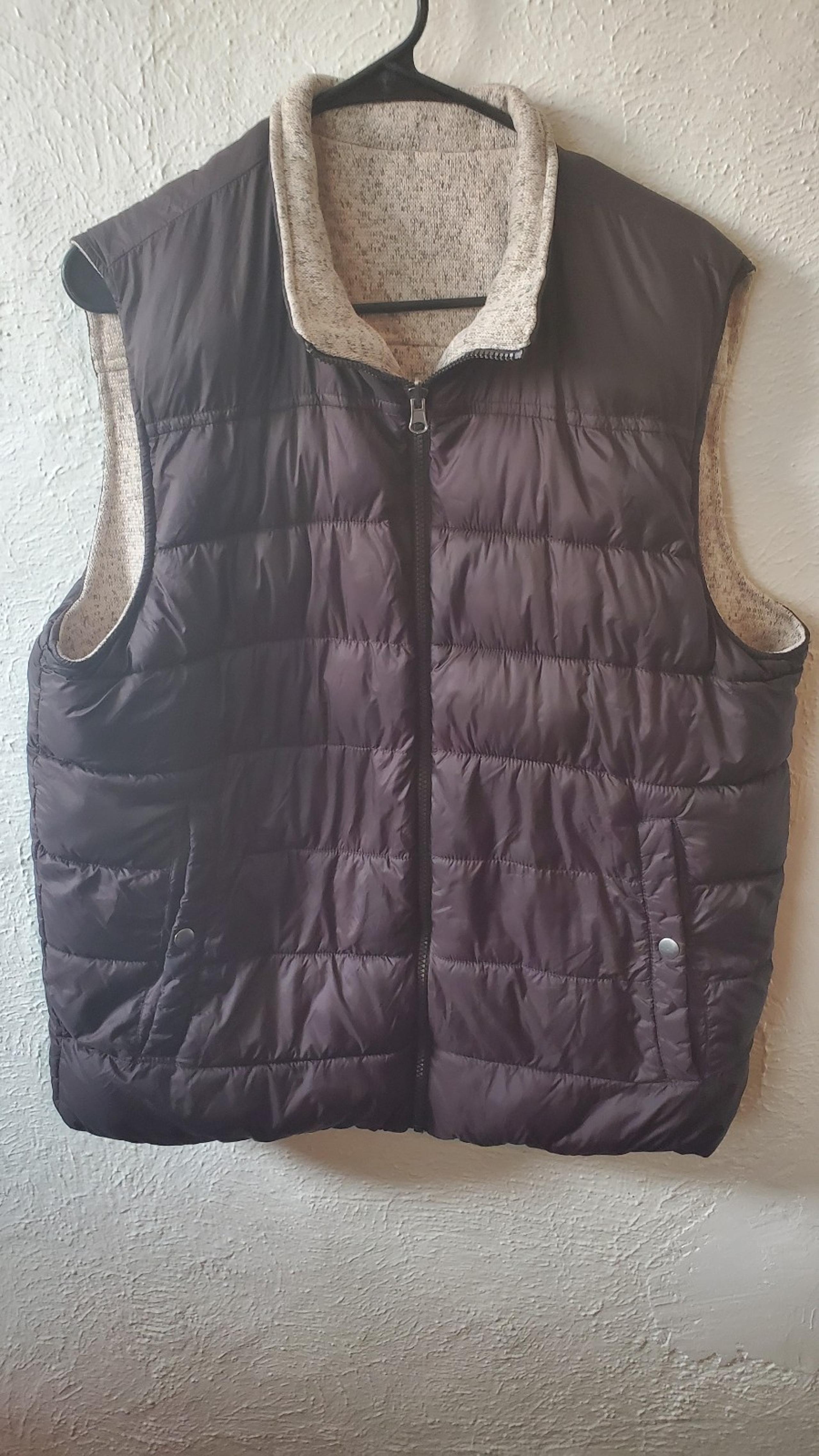 Mens G.H. Bass Co. Winter Puff Vest Large Size