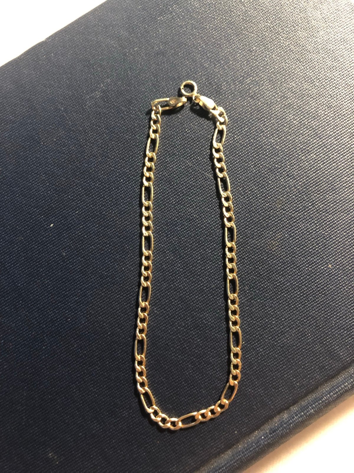 10K Figaro Link Bracelet