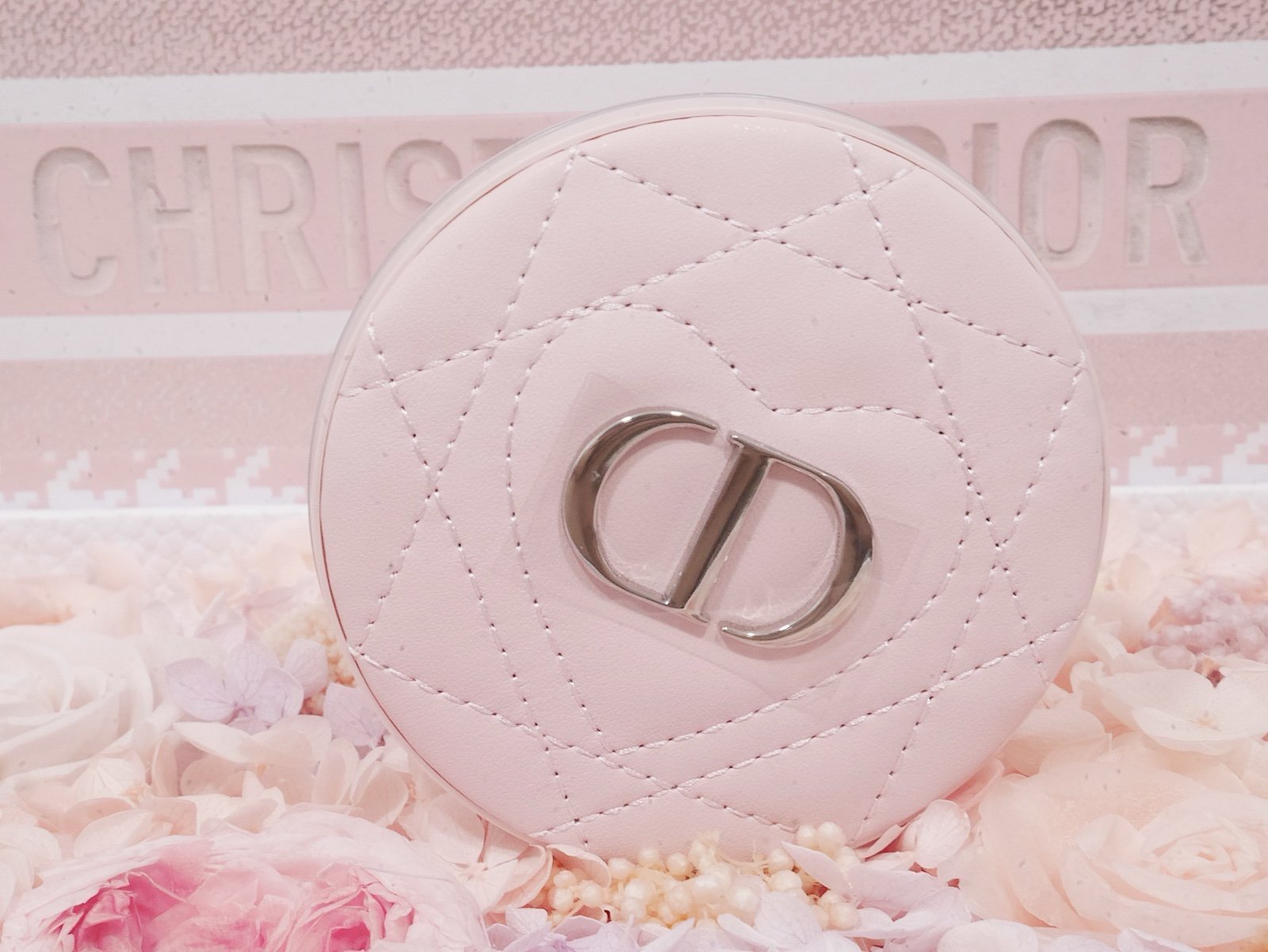 Dior 520 pink cannage pocket mirror (China exclusive)