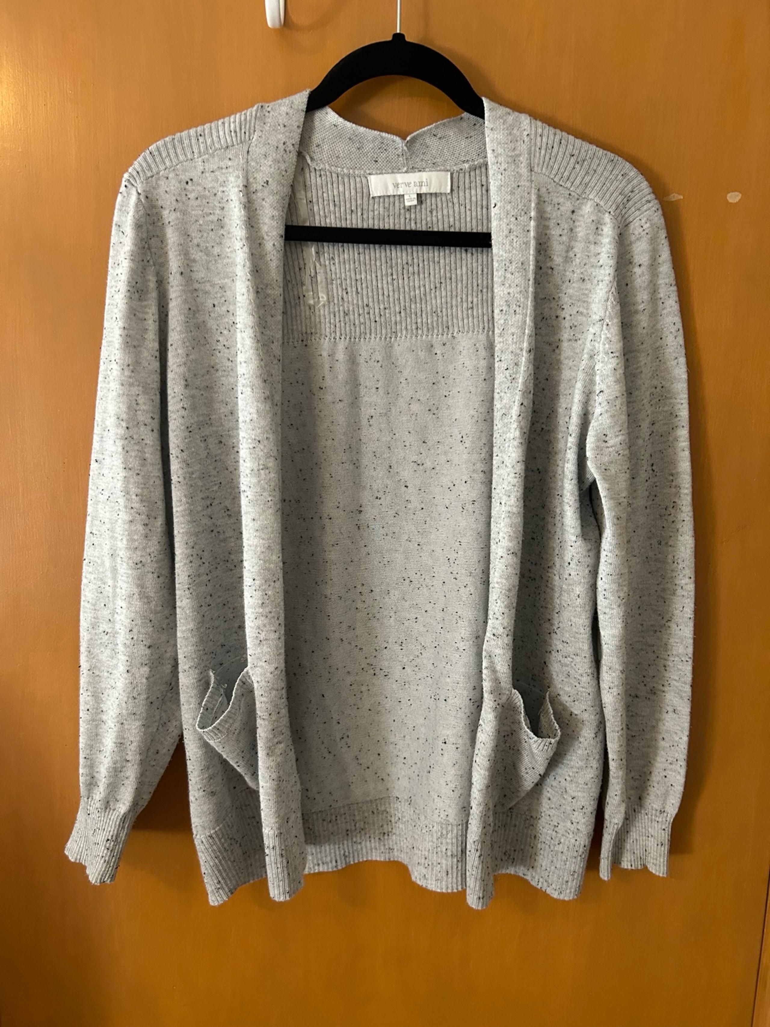 Gray cardigan