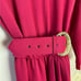 Cranberry Vintage L/S Belted Faux Wrap Dress NWT