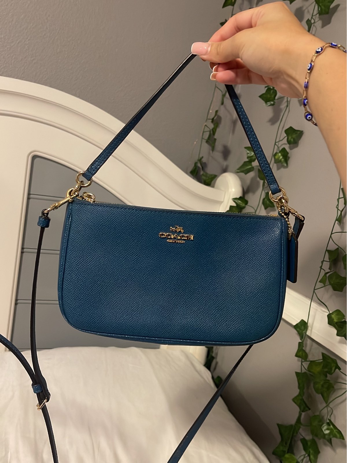 Coach shoulder bag blue