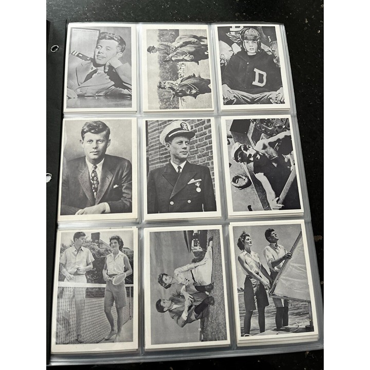 1963 Rosan JFK John F Kennedy Complete Set Of 64 Trading Card in binder