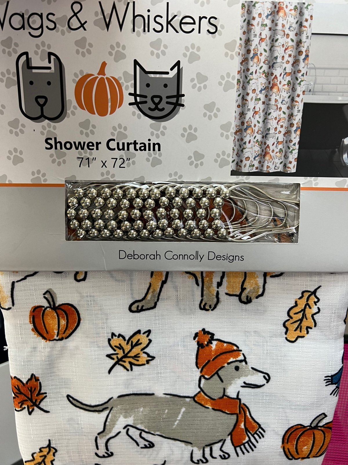 Fall Dogs Shower Curtain