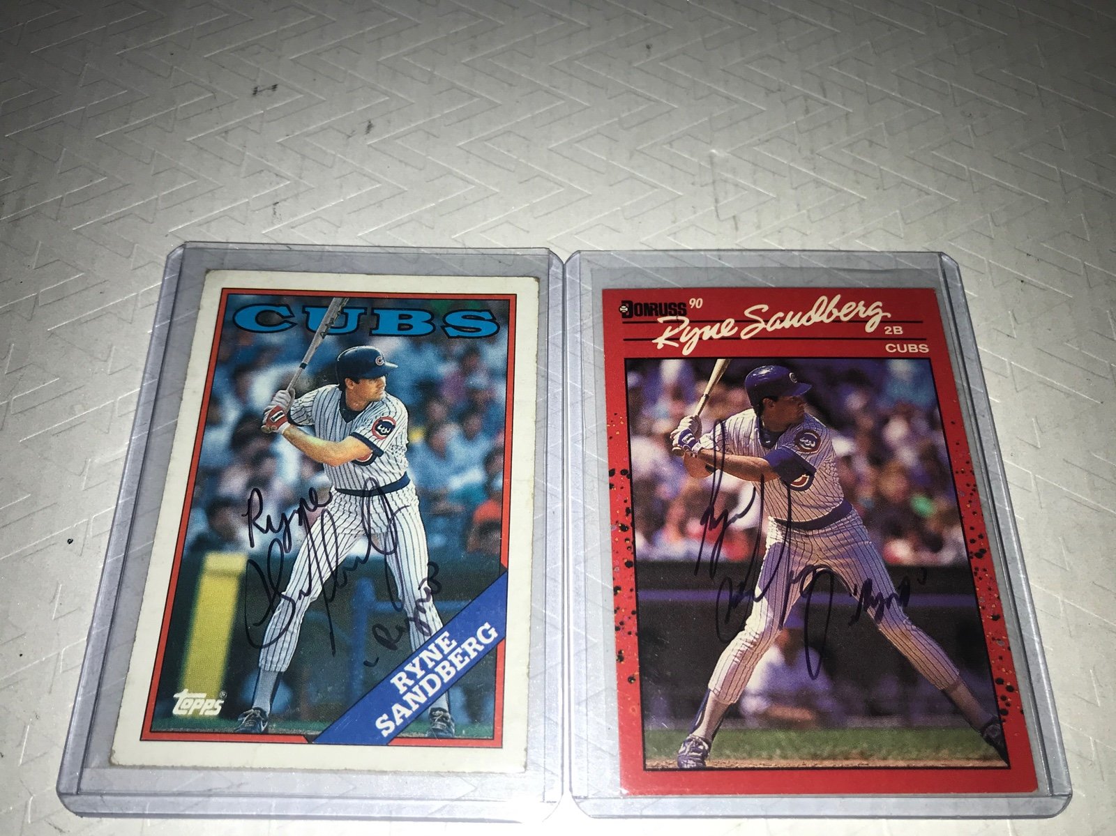 Ryne Sandberg Signed MLB Cards