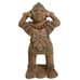 15” Vintage Pottery Statue Figure Tribal Aztec or Mayan Carrying Water 15” tall