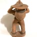 15” Vintage Pottery Statue Figure Tribal Aztec or Mayan Carrying Water 15” tall