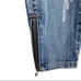 One Teaspoon Trashed Free Birds Extreme Distressed Skinny Jeans with Ankle Zips