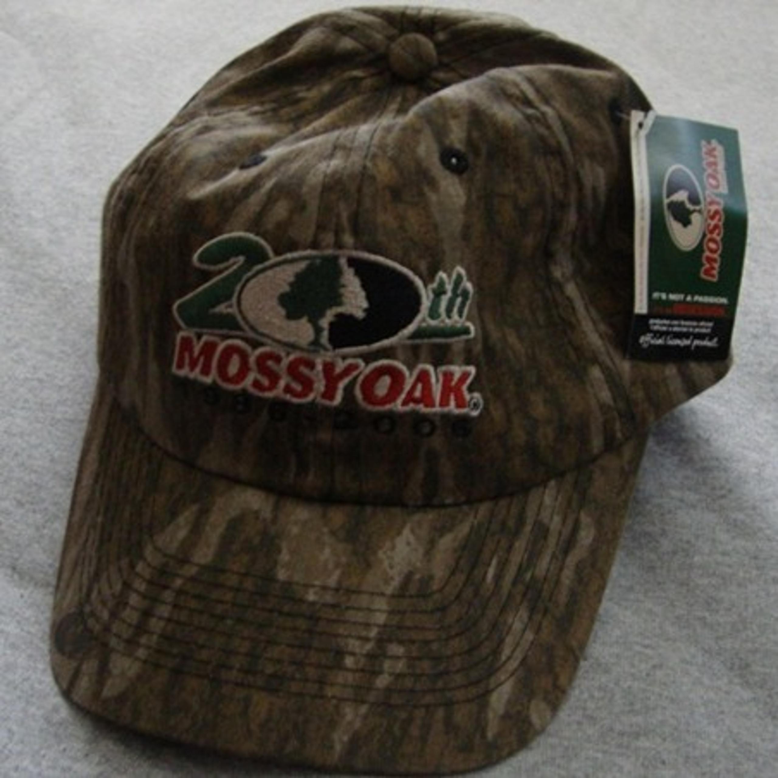 MOSSY OAK 20th 1986-2006 Trucker Hat Camo Cotton StrapBack Vintage Adult NEW Tag