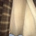 Vintage 60s Pendleton Shadow Plaid Wool Shearling Lined Coat