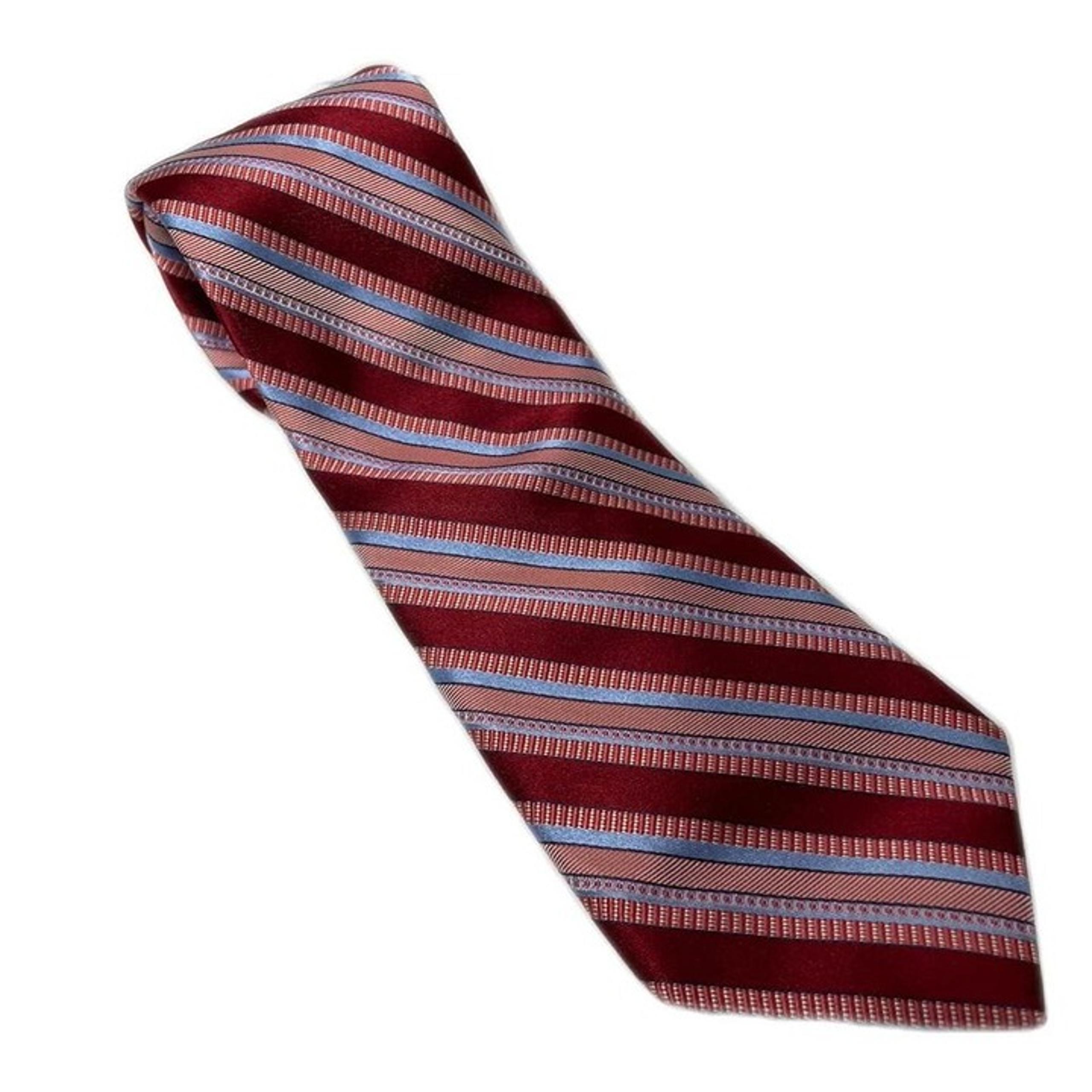 HSM Hart Schaffner Marx Silk Tie Pink Red Blue Designer Necktie