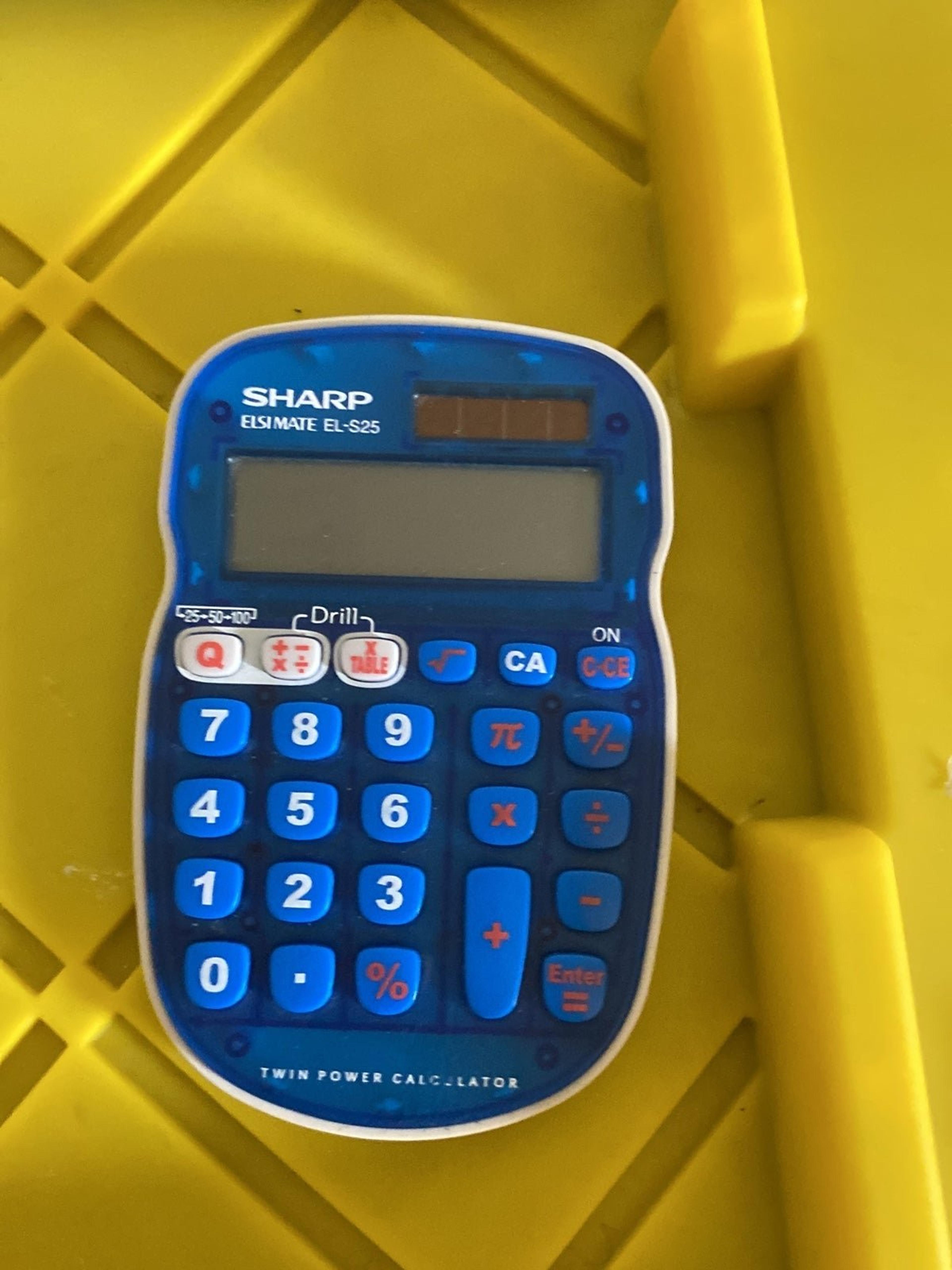 Sharp Blue Calculator