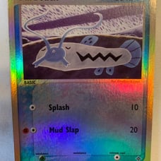 Barboach Reverse Holographic Pokemon Card Fermi Bubbles Grading C+