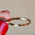 14K yellow gold solatire diamond ring