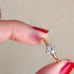 14K yellow gold solatire diamond ring