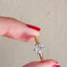 14K yellow gold solatire diamond ring
