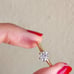 14K yellow gold solatire diamond ring