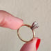 14K yellow gold solatire diamond ring