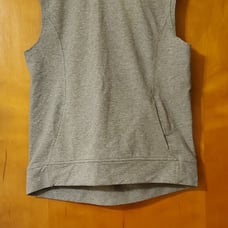 Lululemon Blissed Out Sleeveless Hoodie Sweatshirt Heathered Gray 8