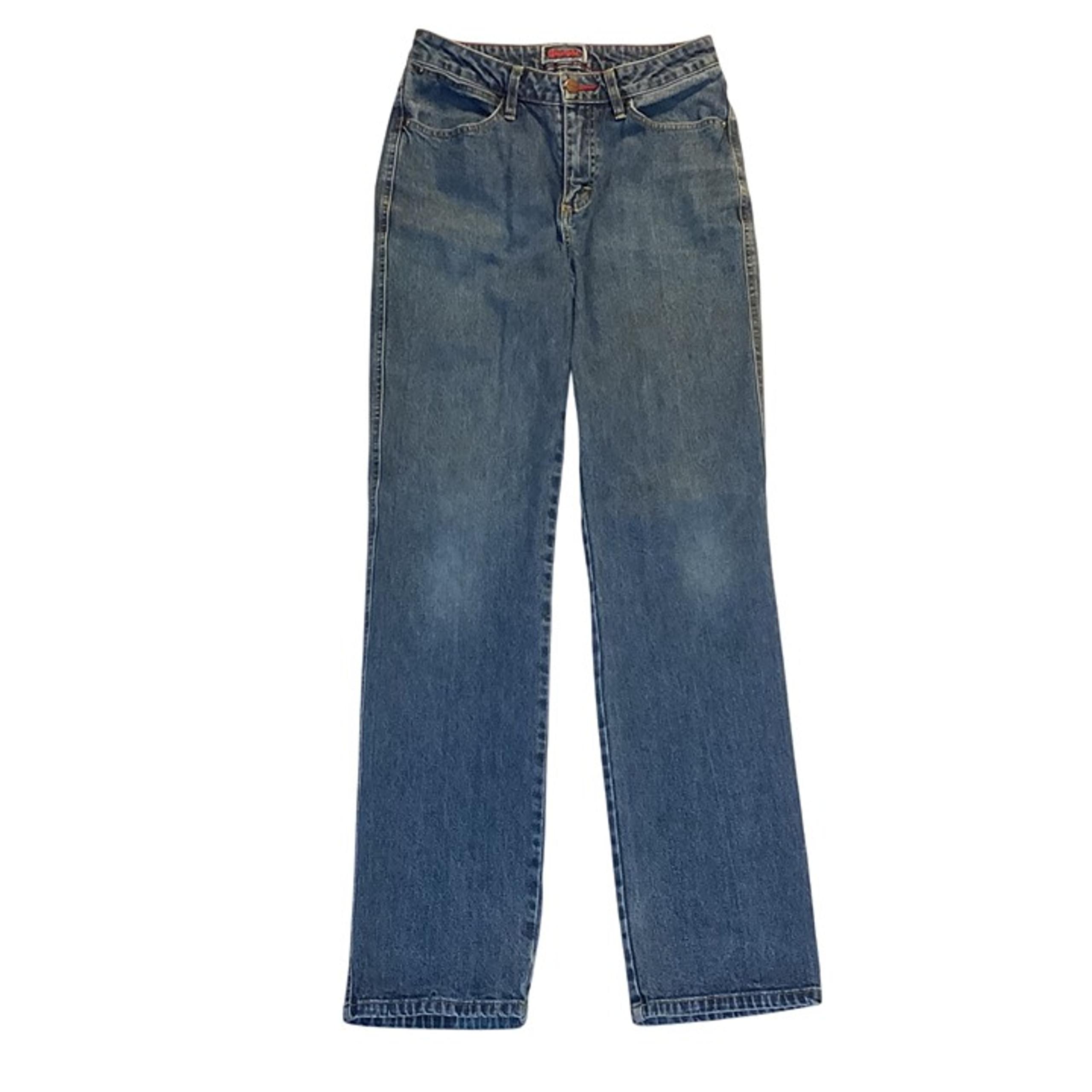 Wrangler Women's Vintage Red Label Straight Leg Jeans Size 2-28X32 High Rise