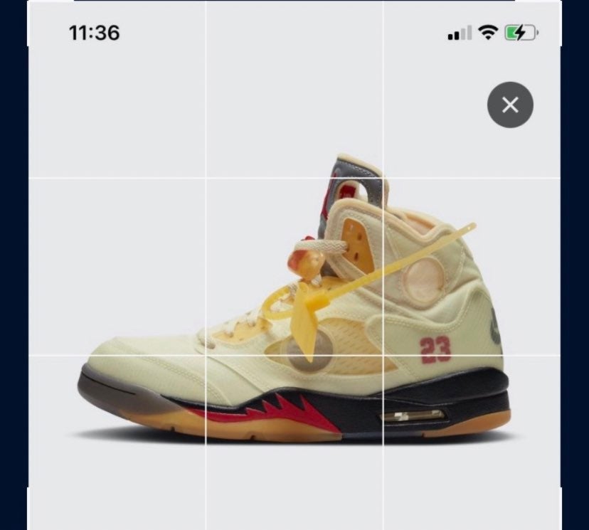 Off-white Jordan retro 5